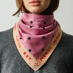 Femme D01 Foulards & Echarpes-Merci - Bandana Ars Vivendi Virtus Est - Rose