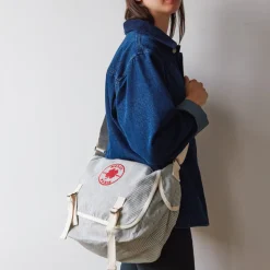 Femme 2102 VJ SOURCING Sacs|Sacs À Main-Merci - Besace en canvas - Rayures Bleu