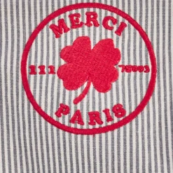 Femme 2102 VJ SOURCING Sacs|Sacs À Main-Merci - Besace en canvas - Rayures Bleu