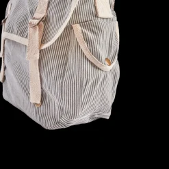 Femme 2102 VJ SOURCING Sacs|Sacs À Main-Merci - Besace en canvas - Rayures Bleu