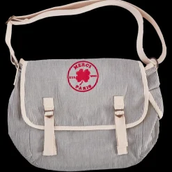 Femme 2102 VJ SOURCING Sacs|Sacs À Main-Merci - Besace en canvas - Rayures Bleu