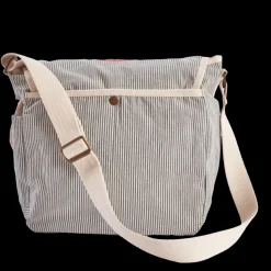 Femme 2102 VJ SOURCING Sacs|Sacs À Main-Merci - Besace en canvas - Rayures Bleu