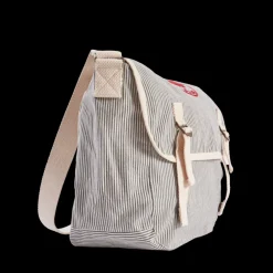 Femme 2102 VJ SOURCING Sacs|Sacs À Main-Merci - Besace en canvas - Rayures Bleu