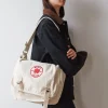 Femme 2102 VJ SOURCING Sacs|Sacs À Main-Merci - Besace en canvas - Naturel