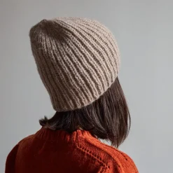 Femme MERCI Bonnets-- Bonnet en laine d'alpaga - Blanc Cassé