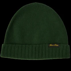 Femme ST01 Bonnets-Merci - Bonnet en laine et cachemire - Vert & Jaune