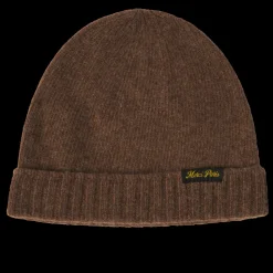 Femme ST01 L'esprit Merci|Bonnets-Merci - Bonnet en laine et cachemire - Marron & Jaune