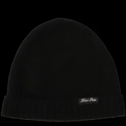 Femme ST01 L'esprit Merci|Bonnets-Merci - Bonnet en laine et cachemire - Noir & Blanc