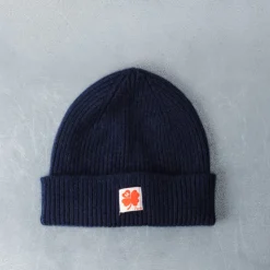 Femme Merci Maison De Campagne|Bonnets-- Bonnet Lucky - Bleu marine