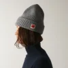 Femme MA01 Maison De Campagne|Bonnets-Merci - Bonnet Lucky - Gris & Rouge