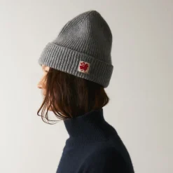 Femme MA01 Maison De Campagne|Bonnets-Merci - Bonnet Lucky - Gris & Rouge