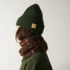 Femme MA01 Maison De Campagne|L'esprit Merci-Merci - Bonnet Lucky - Olive & Jaune