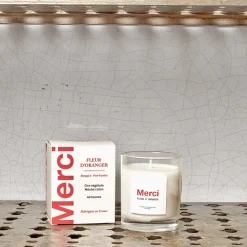 MERCI Bougies & Parfums D'intérieur|Accessoirisez Votre Intérieur-- Bougie - Fleur d'oranger