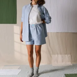 Femme G01 Shorts|Shorts-Merci - Boxer Jude - Bleu