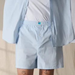 Femme G01 Shorts|Shorts-Merci - Boxer Jude - Carreaux Bleu