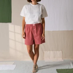 Femme G01 Shorts|Shorts-Merci - Boxer Jude - Carreaux Rouge