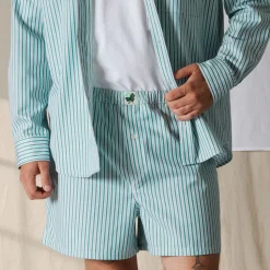 Femme G01 Shorts|Shorts-Merci - Boxer Jude - Rayures Vert