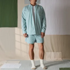 Femme G01 Shorts|Shorts-Merci - Boxer Jude - Rayures Vert