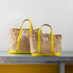 Femme G01 Cabas Merci-Merci - Cabas Candide en canvas - Jaune