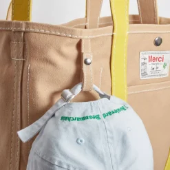 Femme G01 Cabas Merci-Merci - Cabas Candide en canvas - Jaune