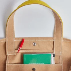 Femme G01 Cabas Merci-Merci - Cabas Candide en canvas - Jaune