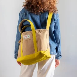 Femme G01 Cabas Merci-Merci - Cabas Candide en canvas - Jaune