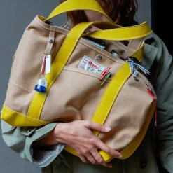 Femme G01 Cabas Merci-Merci - Cabas Candide en canvas - Jaune