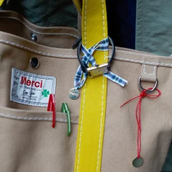 Femme G01 Cabas Merci-Merci - Cabas Candide en canvas - Jaune