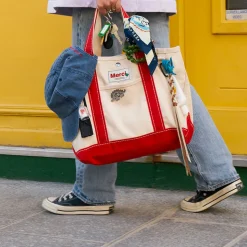 Femme G01 Cabas Merci-Merci - Cabas Candide en canvas -