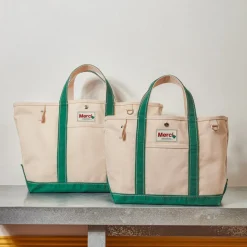 Femme G01 Cabas Merci-Merci - Cabas Candide en canvas - Vert