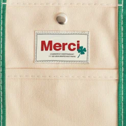 Femme G01 Cabas Merci-Merci - Cabas Candide en canvas - Vert