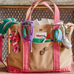 Femme G01 Cabas Merci-Merci - Cabas Candide en canvas - Rose