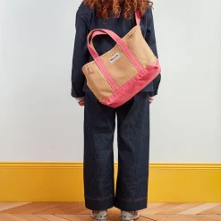 Femme G01 Cabas Merci-Merci - Cabas Candide en canvas - Rose