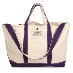 Femme G01 Cabas Merci-Merci - Cabas Candide en canvas -