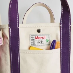 Femme G01 Cabas Merci-Merci - Cabas Candide en canvas -