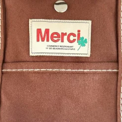 Femme G01 Cabas Merci-Merci - Cabas Candide en canvas - Marron Foncé