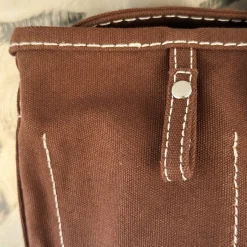 Femme G01 Cabas Merci-Merci - Cabas Candide en canvas - Marron Foncé