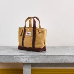 Femme G01 Cabas Merci-Merci - Cabas Candide Mini en canvas - Marron