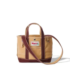 Femme G01 Cabas Merci-Merci - Cabas Candide Mini en canvas - Marron
