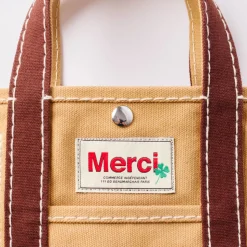 Femme G01 Cabas Merci-Merci - Cabas Candide Mini en canvas - Marron