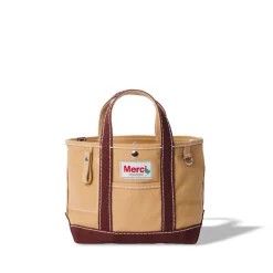 Femme G01 Cabas Merci-Merci - Cabas Candide Mini en canvas - Marron