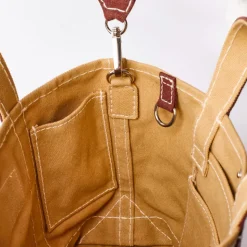 Femme G01 Cabas Merci-Merci - Cabas Candide Mini en canvas - Marron