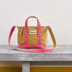 Femme G01 Cabas Merci-Merci - Cabas Candide Mini en canvas - Rose