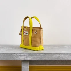 Femme G01 Cabas Merci-Merci - Cabas Candide Mini en canvas - Jaune