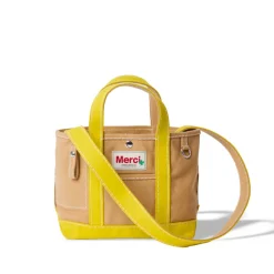 Femme G01 Cabas Merci-Merci - Cabas Candide Mini en canvas - Jaune