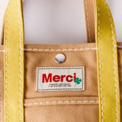 Femme G01 Cabas Merci-Merci - Cabas Candide Mini en canvas - Jaune