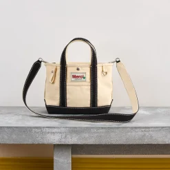 Femme G01 L'esprit Merci|Cabas Merci-Merci - Cabas Candide Mini en canvas - Noir