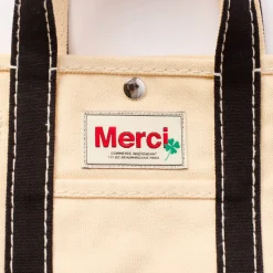 Femme G01 L'esprit Merci|Cabas Merci-Merci - Cabas Candide Mini en canvas - Noir