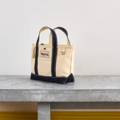 Femme G01 L'esprit Merci|Cabas Merci-Merci - Cabas Candide Mini en canvas - Marine