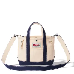 Femme G01 L'esprit Merci|Cabas Merci-Merci - Cabas Candide Mini en canvas - Marine